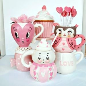 Johanna Parker Valentine's Day Ghost Mug makeover re-painted pink